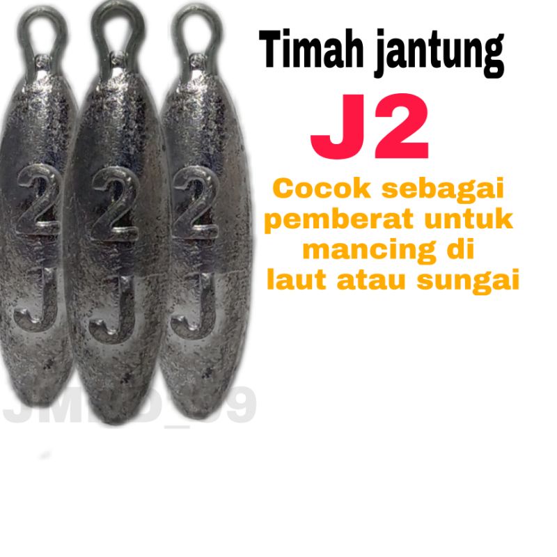 timah/pemberat pancing type j2