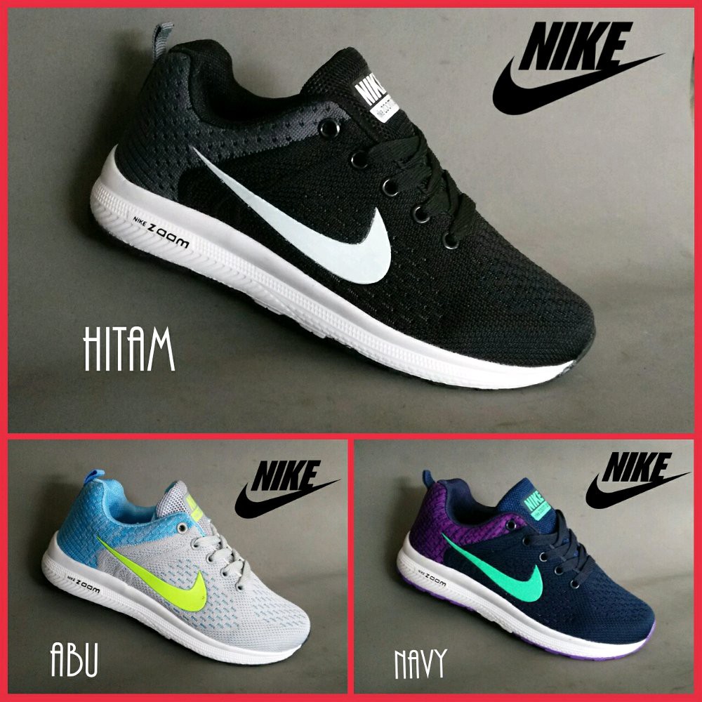 sepatu joging nike air zoom runn import grade ori