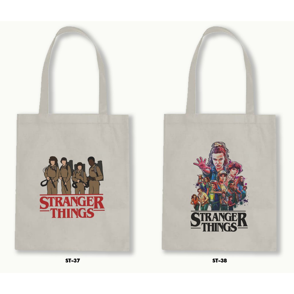 TOTE BAG BLACU - STRANGER THINGS .02