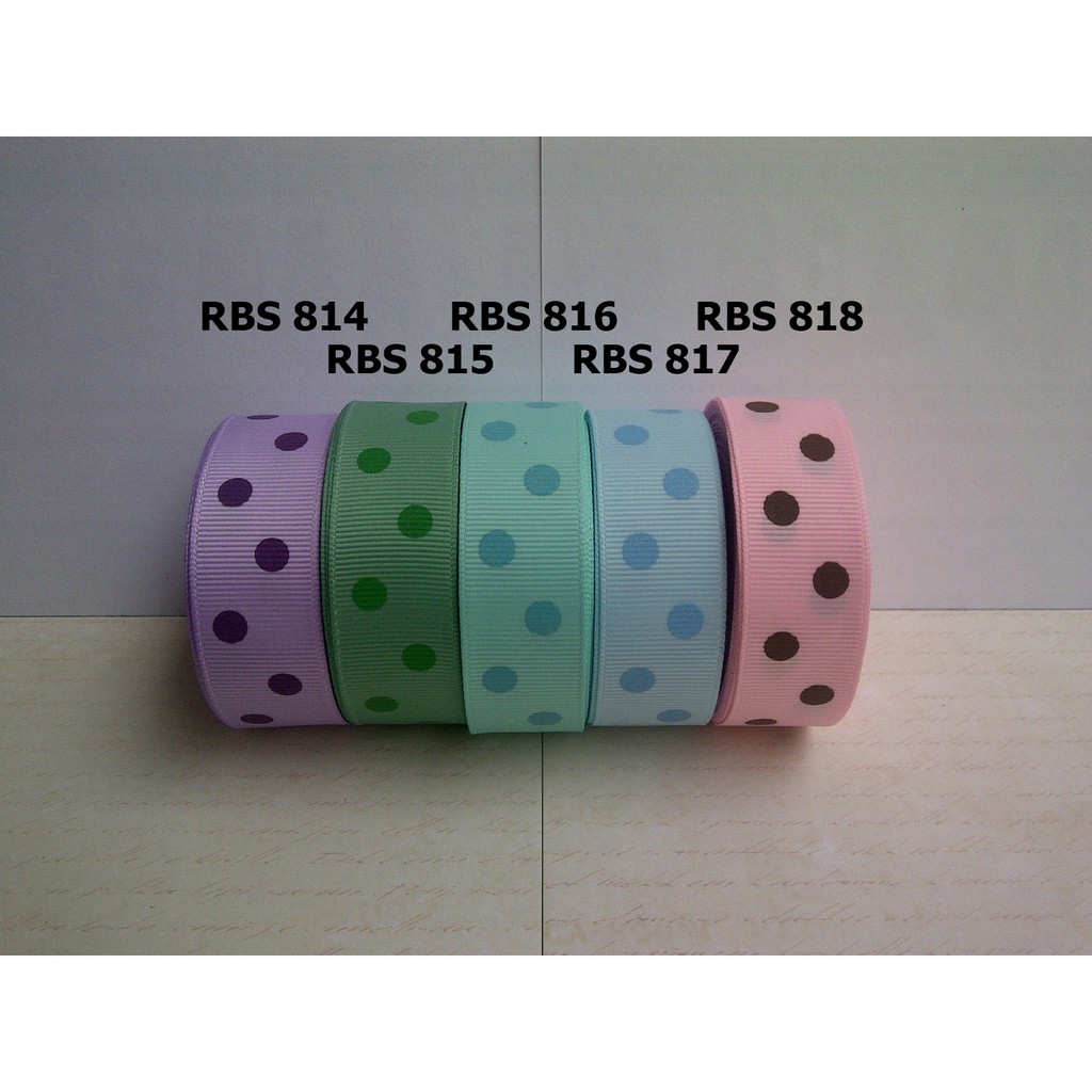 

[10 YARD] PITA GROSGRAIN MOTIF POLKADOT SALE RBS 814,815,816,817,818