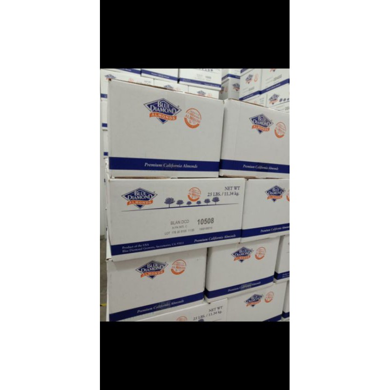 almond mentah blue diamond 1 carton