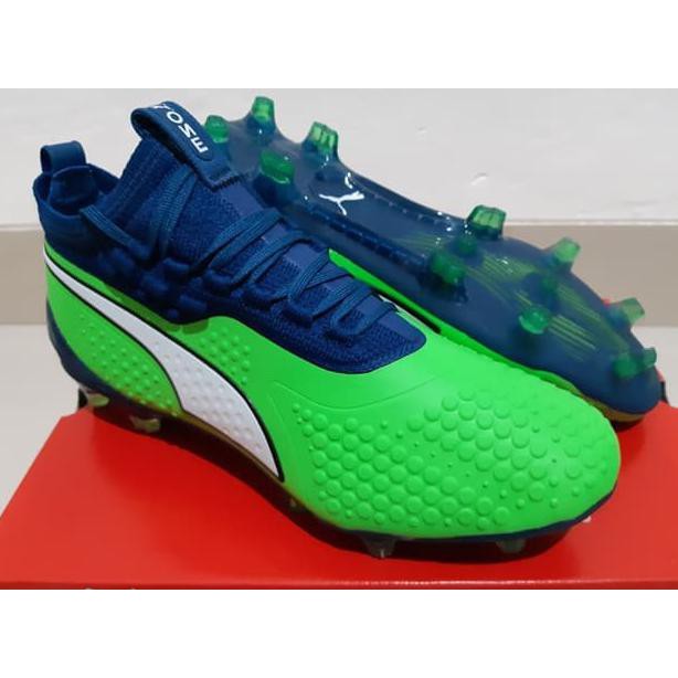 SOCCER SHOES ORIGINAL GRADE SEPATU BOLA - SOCCER PUMA THE ONE 1 GREEN NAVY - FG KUALITAS PREMIUM