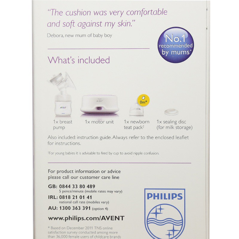 Philips Avent Comfort Single Electronic Breast Pump