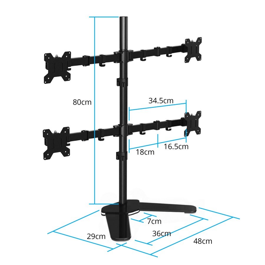 Oximus Bracket Hydra-ZL1141 13&quot; - 27&quot; / Bracket Monitor