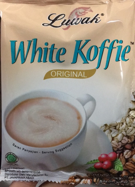 Kopi Luwak White (10 sachet/renceng) Koffie original Coffee kopi halal instan 3in1 10x20 Gram