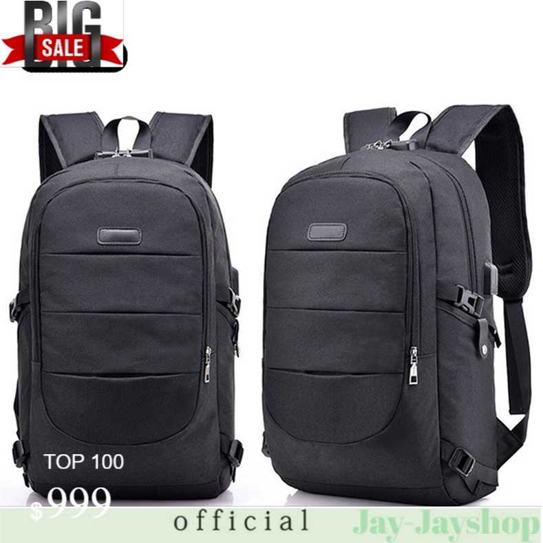 DXYIZU Tas Ransel Laptop Pria with USB Port Charging - RT25