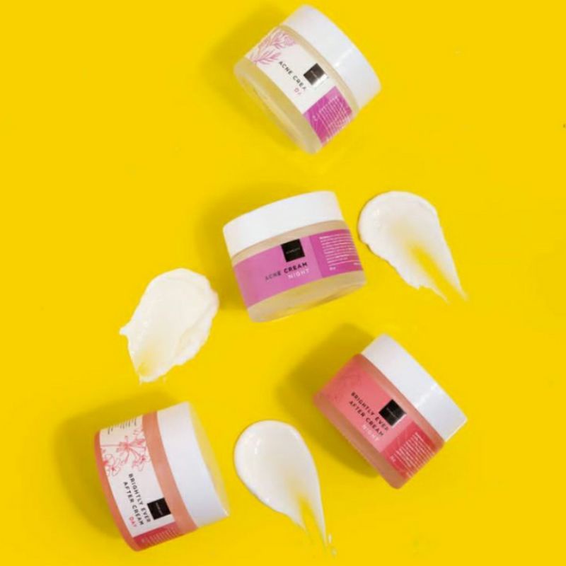 SKINCARE SCARLETT WHITENING|Day Night Cream Acne/Brightly|Glowtening Serum|Serum Acne/Brightly