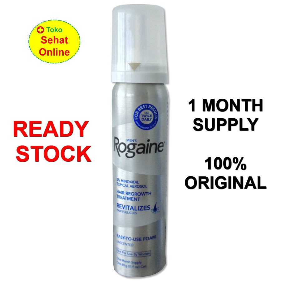 Rogaine Foam Minoxidil 5% For Men 60 gram (PER BOTOL)