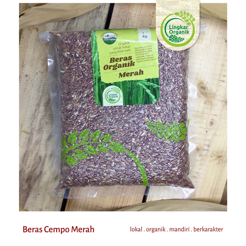 Lingkar Organik - Beras Organik - Beras Merah - Red Rice - Beras Diet - 1kg