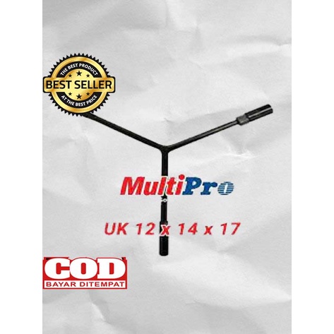Kunci Y 12 x 14 x 17 MultiPro Murah / Kunci Palang Y Multipro / Kunci T / kunci sock / Y-Type Socket