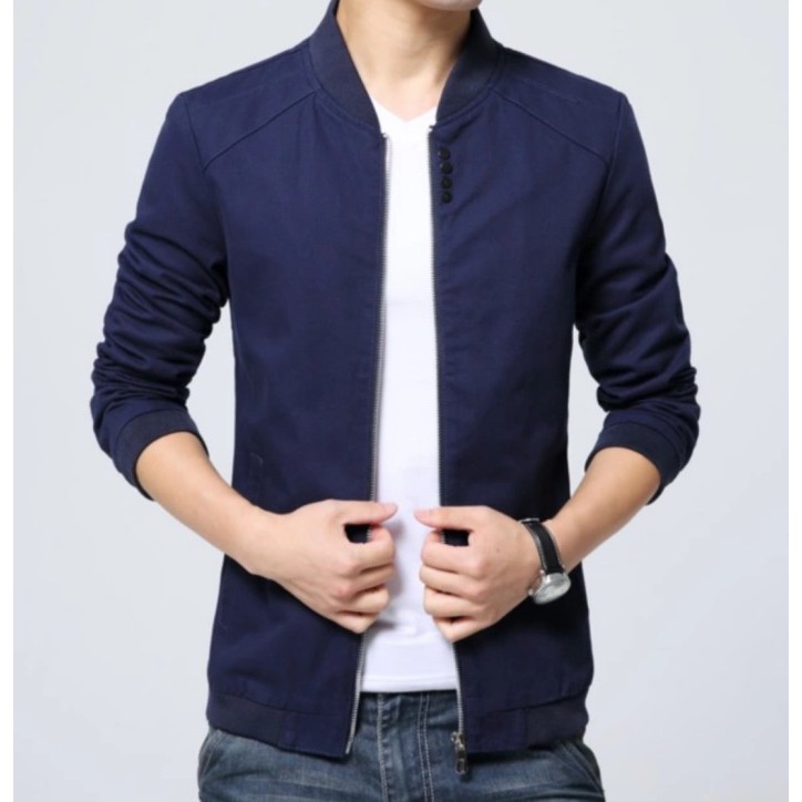 jaket pria semi kulit/jaket motor/jaket harian