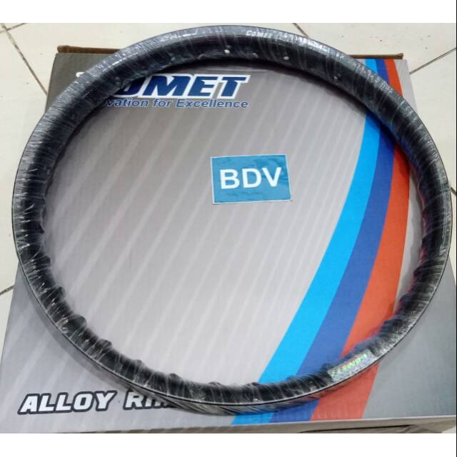 Velg Comet 160 X 17 U Shape Hitam (160 Ring 17)