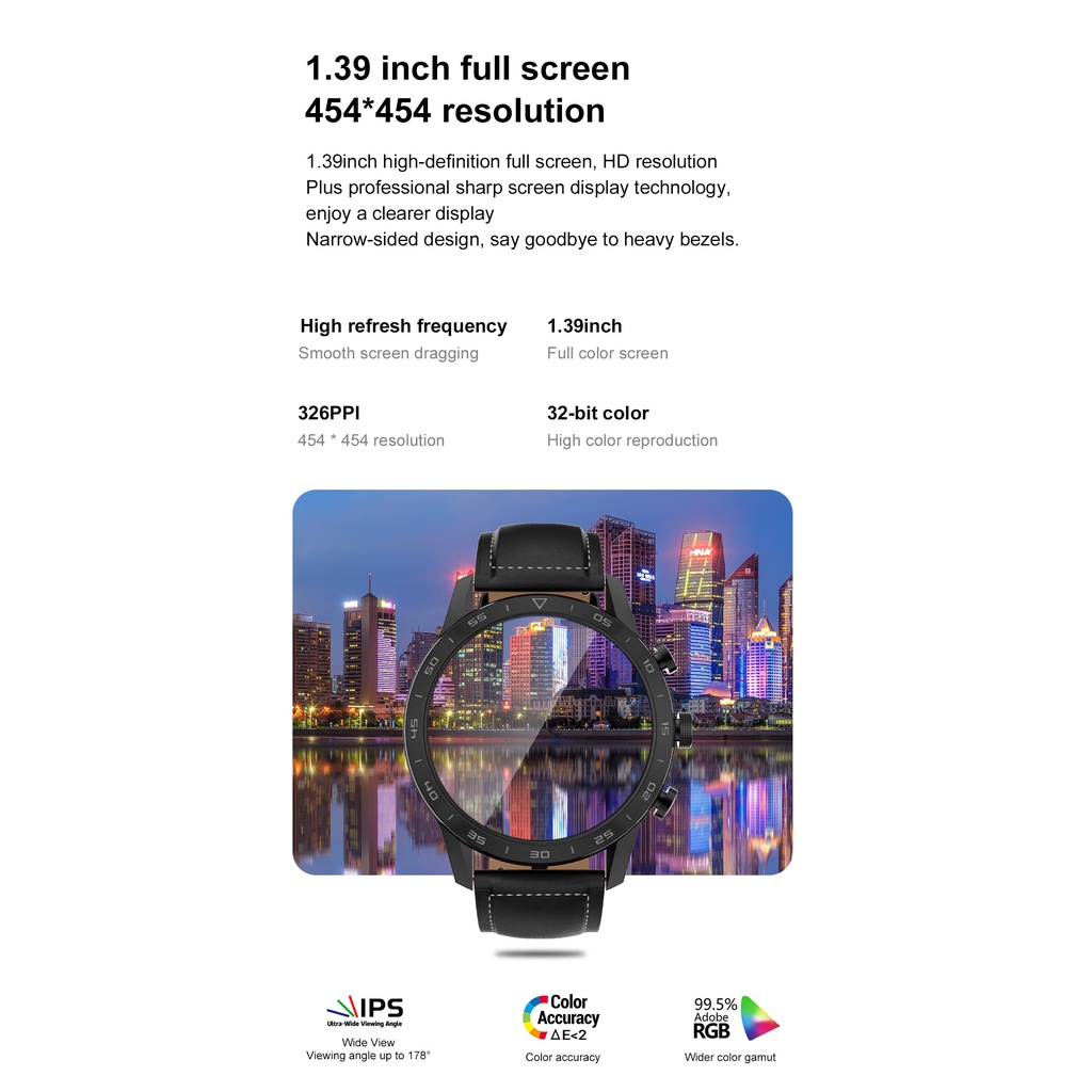 DT NO.1 KK70 DT70 Smart Watch Full Touch Screen Heart rate Monitor BT Call Smartwatch-3