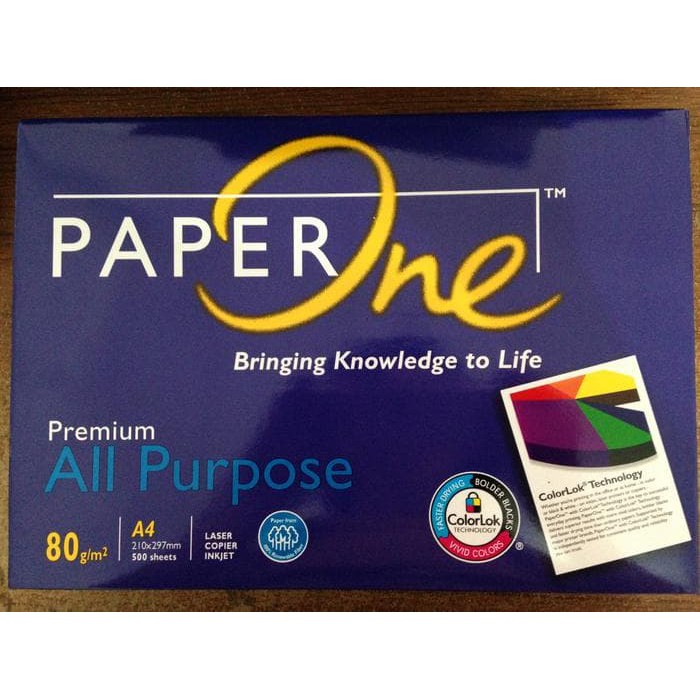 

Jual Kertas Paper One A4 80 Gram/Kertas Fotokopi/Kertas Print Murah