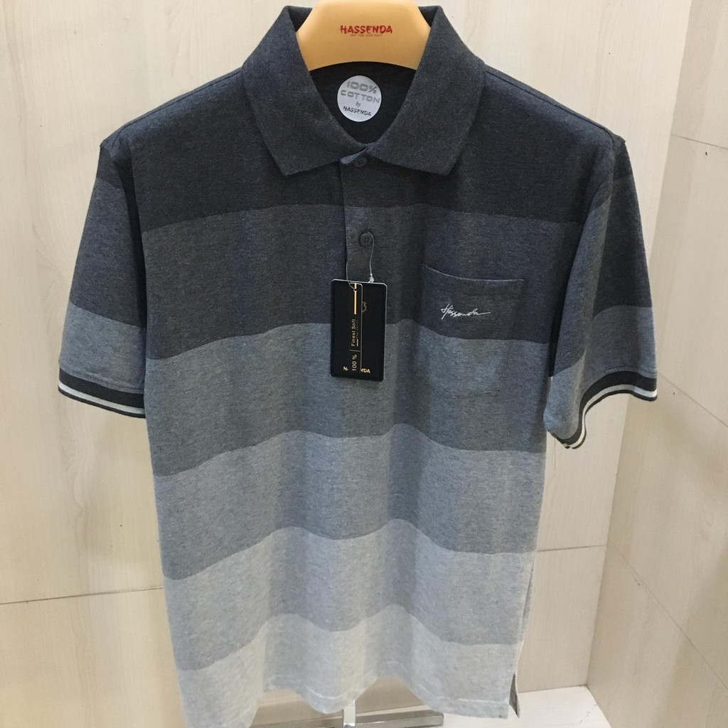 Kaos Polo Hassenda / Baju Polo Salur Kerja / Baju Pria Murah