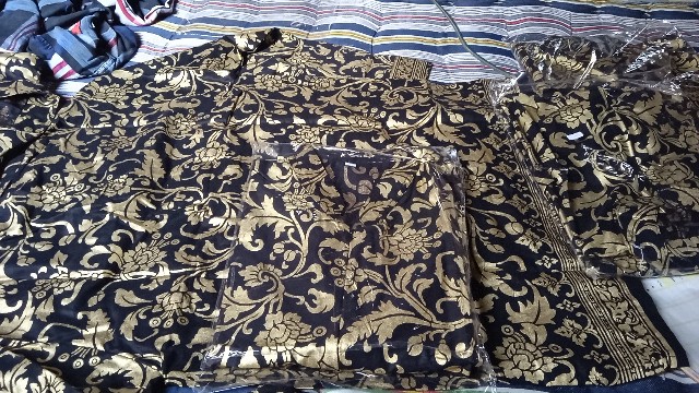 ( Couple Keluarga )maura Couple - Sania Ruflle Batik Couple Ori Ndoro Jowi - Bakung Prada