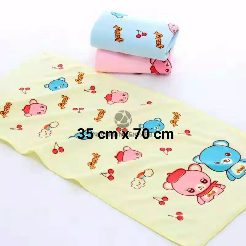 Handuk kecil MICROFIBER 35×70cm / Handuk olahraga anak / Handuk baby / Gandul leher micro fiber