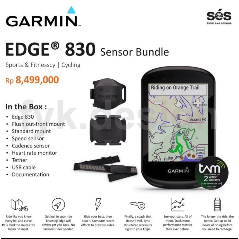 GARMIN EDGE 830 SENSOR BUNDLE