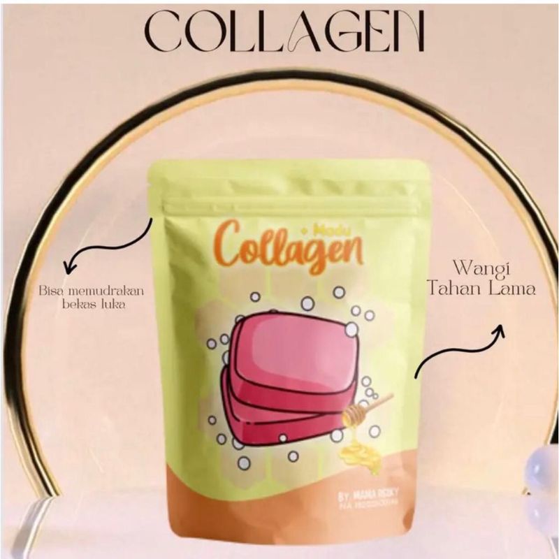 SABUN COLLAGEN MADU 60gram By mama Rezky / Sabun pemutih badan BPOM