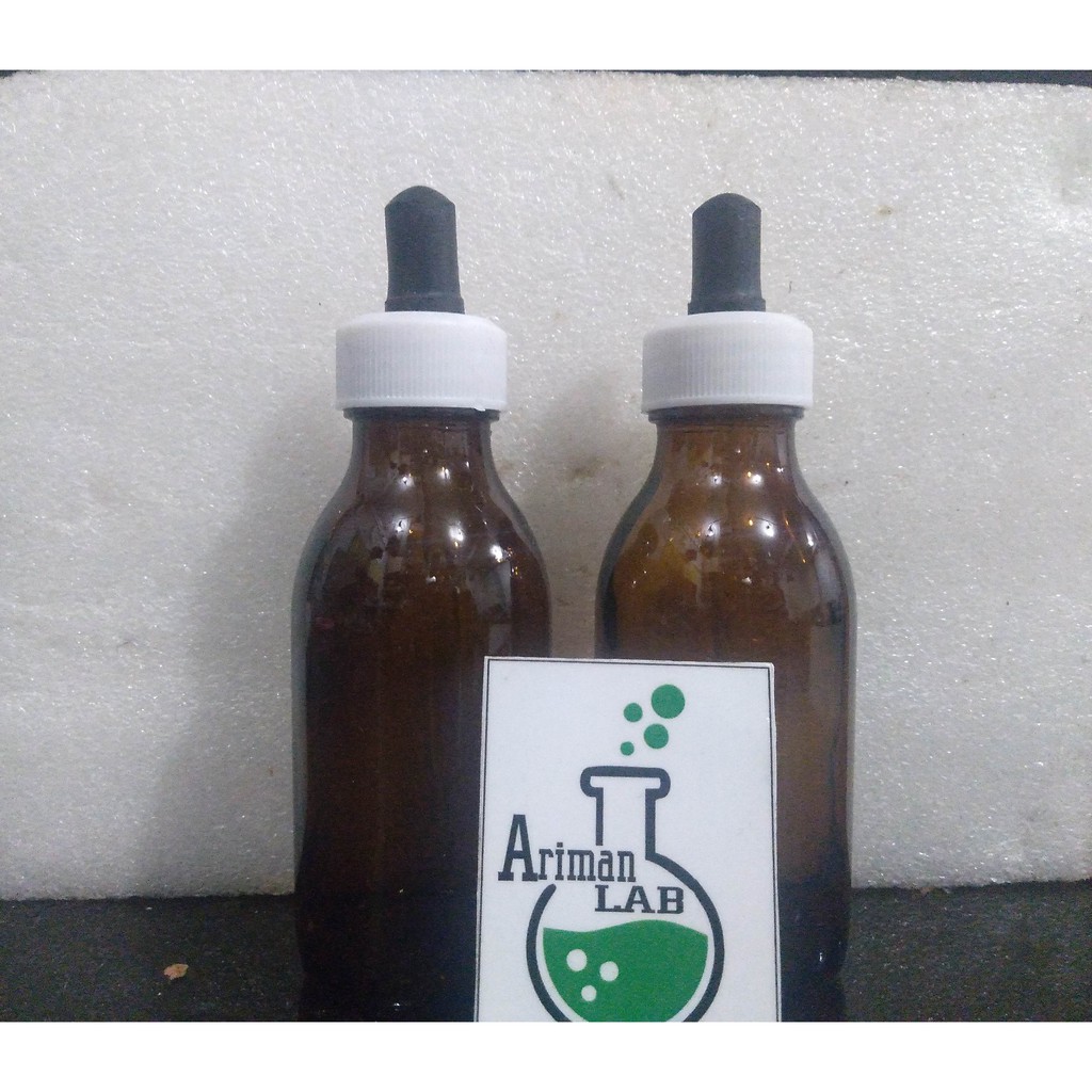Botol pipet 125 ml kaca Coklat Botol tetes