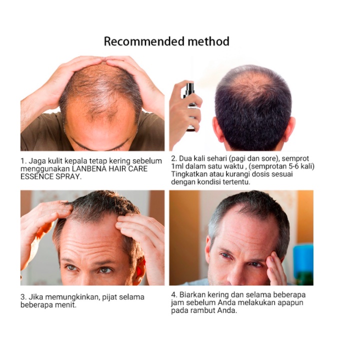 [BPOM] LANBENA Hair Growth Essential Oil & Care Essence Spray - Mencegah Kerontokan - 20mL-5