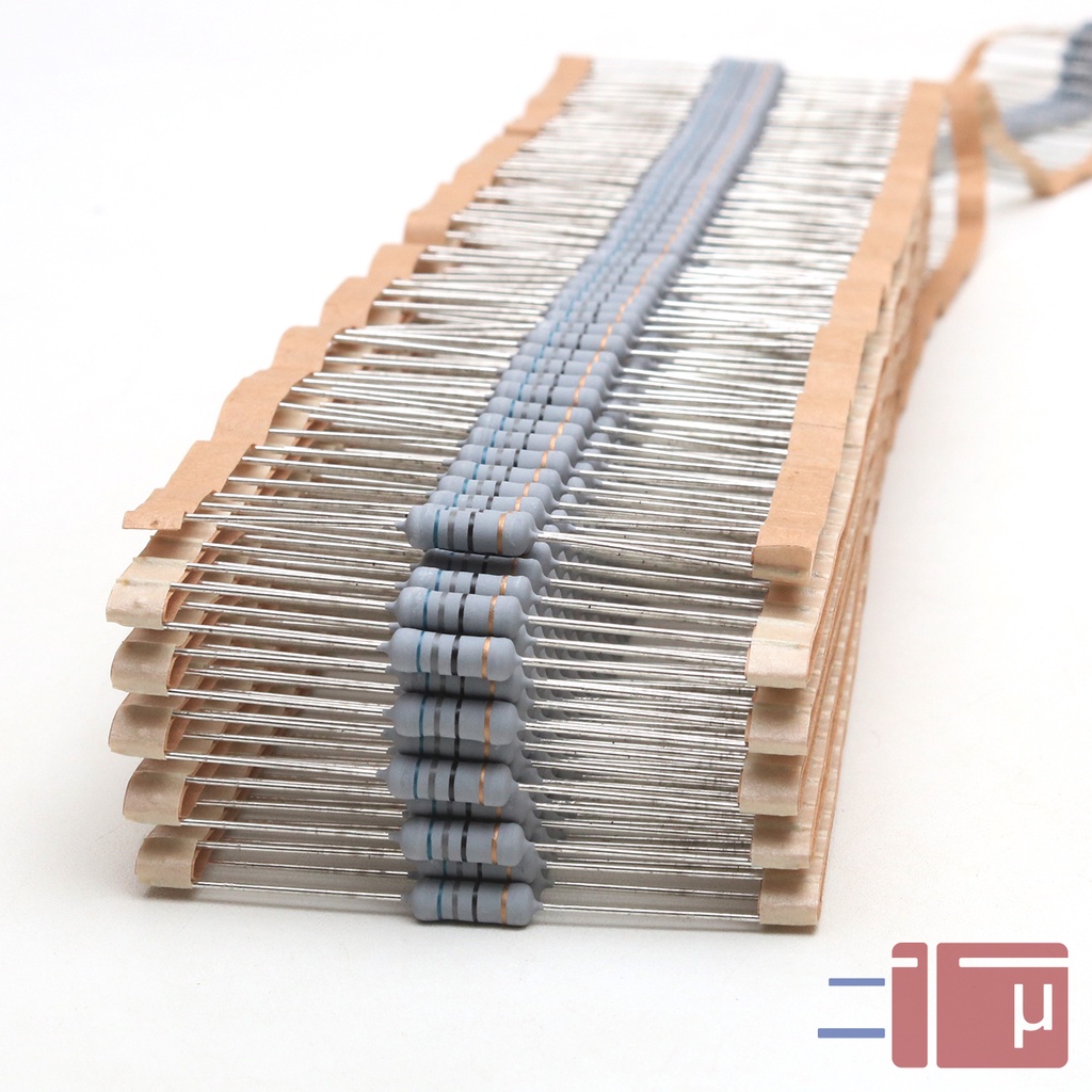 x10 Resistor 68R 68 Ohm 1W Metal Oxide 5% Taiwan Kaki Tembaga