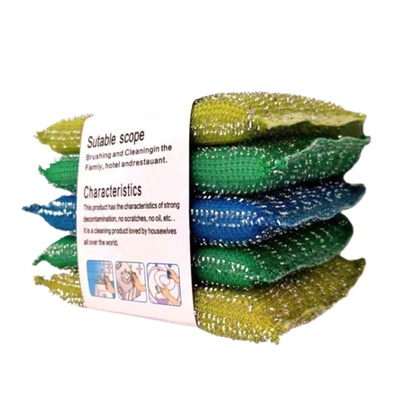[BISA COD] PROMO Busa Cuci Piring Isi 5 Pcs Pembersih Serbaguna Spons Cuci Piring Sabut Cuci Sabut Panci Spon Cuci Penggosok Murah Terjangkau