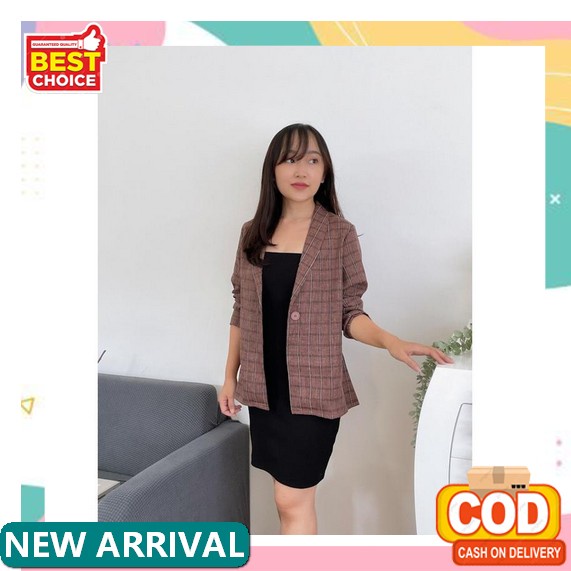 Blazer Kerja Scuba Super Jumbo Bigsize Oversize Peach Blazer Kerja Scuba Super Jumbo Bigsize Oversiz