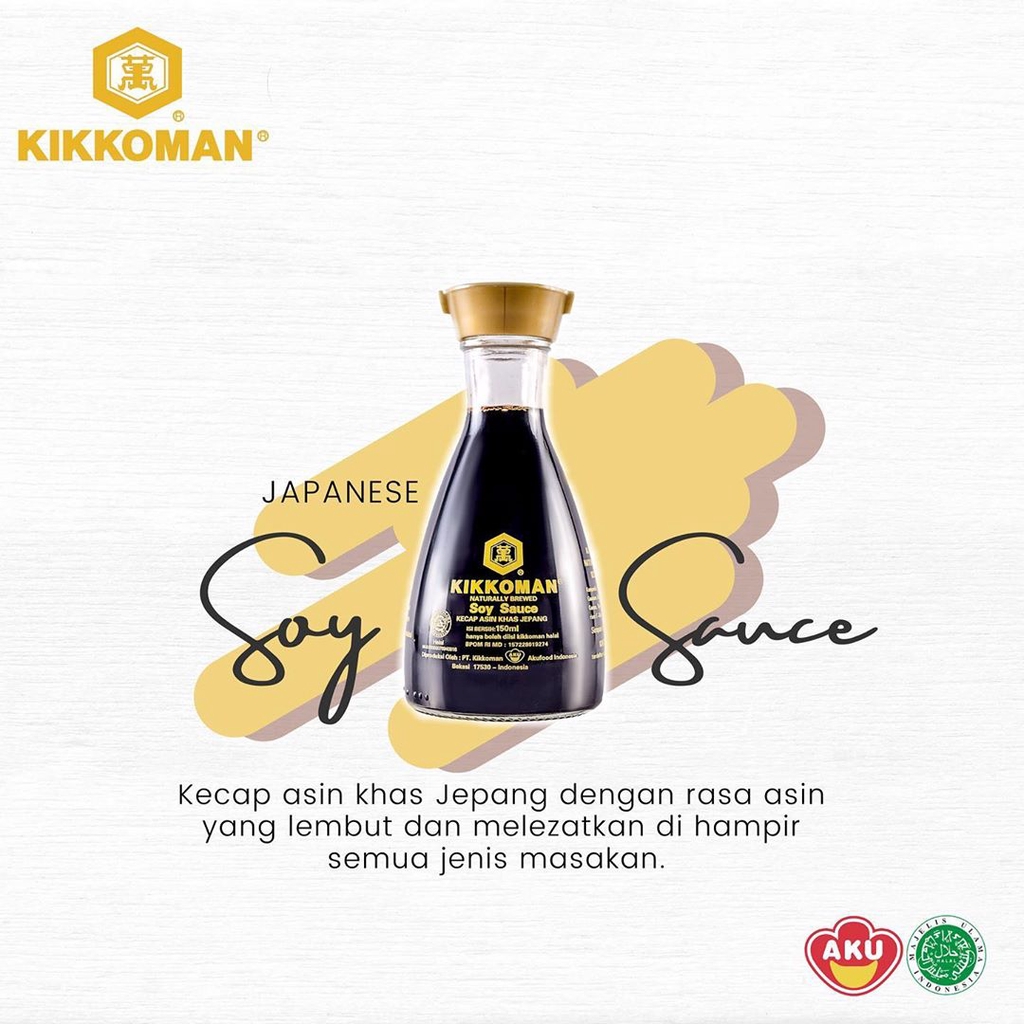 KIKKOMAN All Purpose Shoyu 150 ml Halal