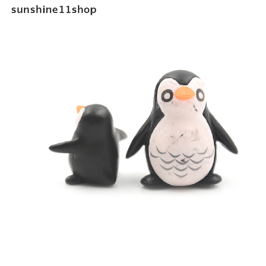 (SHO) 5pcs Miniatur Penguin Untuk Dekorasi Taman / Rumah Boneka DIY