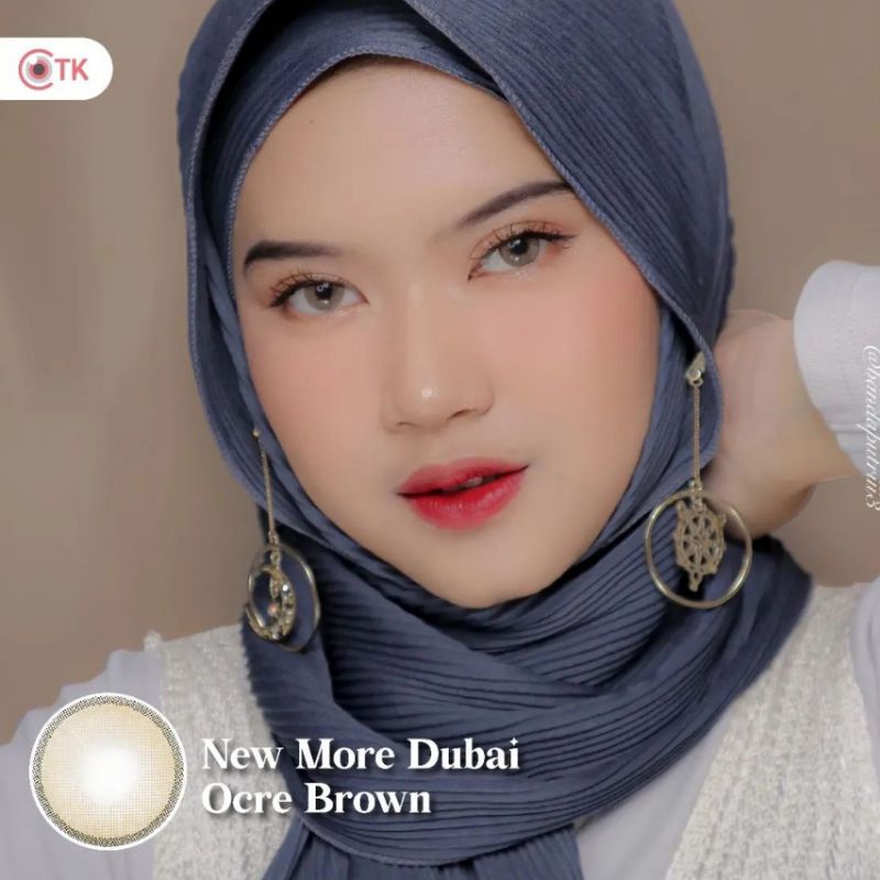 Softlens NEW MORE DUBAI 14.5 MM OCRE BROWN MINUS -0.50 S.D -10.00 by CTK