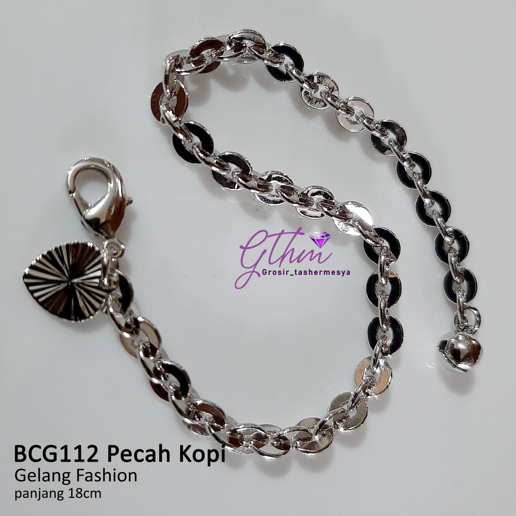 Gelang Tangan Pecah Kopi Gold Plated Jewelry Anti Karat Perhiasan Import Premium BCG112 GTHM