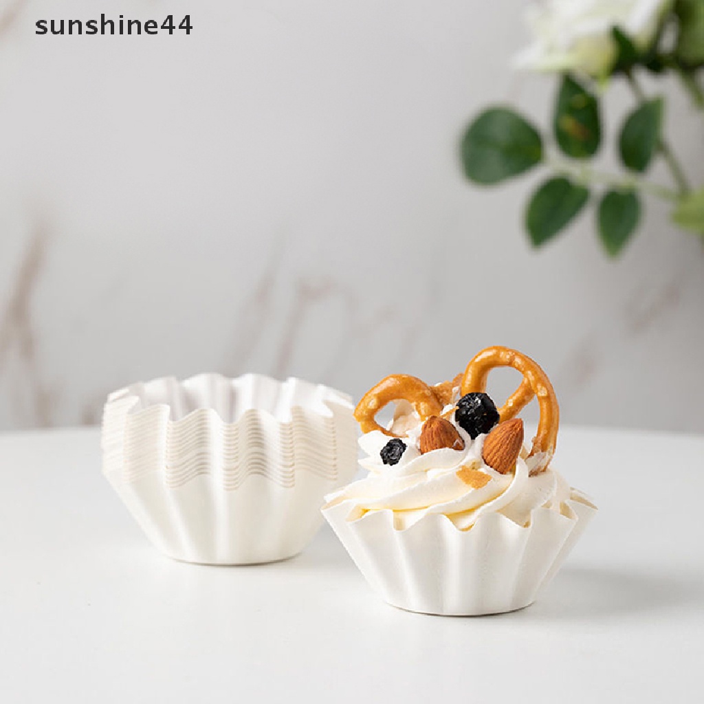 Sunshine 50PCS Kertas Cupcake / Muffin Untuk Dekorasi Pesta