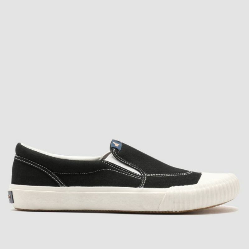 Sepatu BRODO - Sneakers Vulcan Slip On Black WS