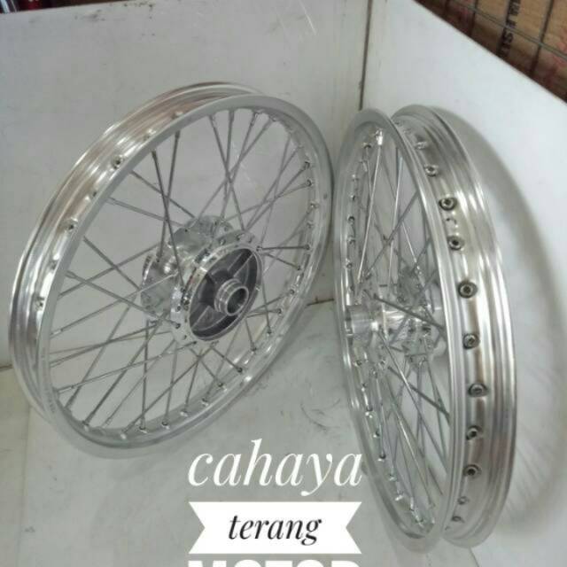 Sepaket Velg Rossi GL Pro - Mega pro - Tiger lama - Paket Velg Tromol Jari Plus Rakit Pnp Komplit