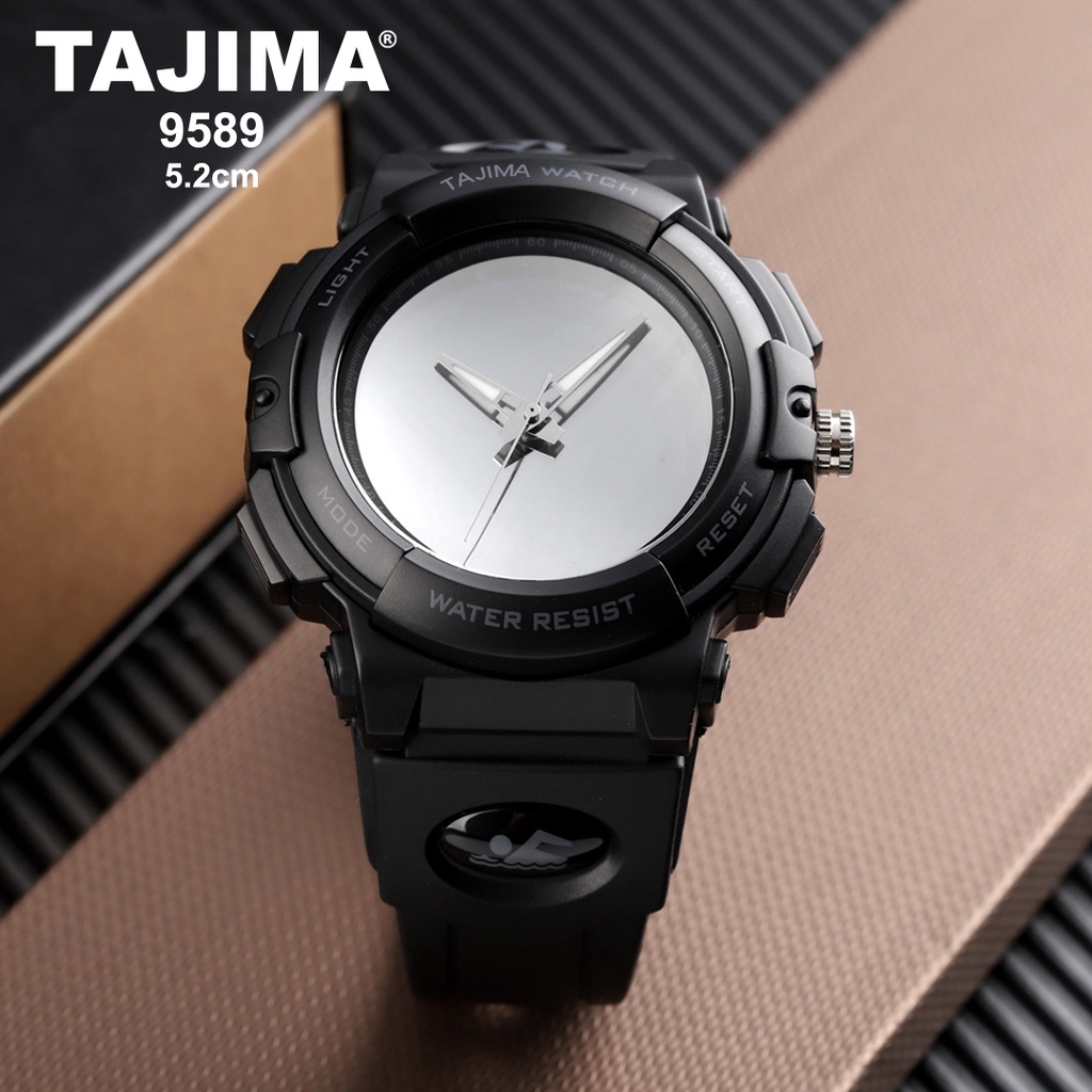 TAJIMA Jam Tangan Pria Analog LED 9589 Original Tajima Garansi 1 Tahun