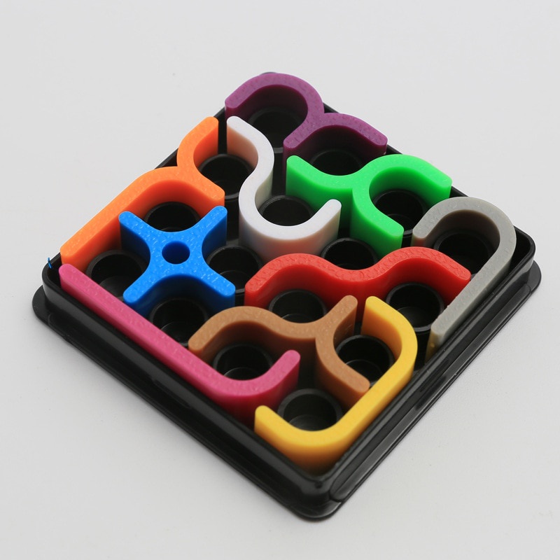 Mainan Puzzle 3D Anak Creative Intelligence Crazy Curve Matrix Games Puzzle Unik Anak Kreatif