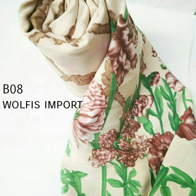 Segiempat motif/ jilbab segiempat/ jilbab motif wolfis