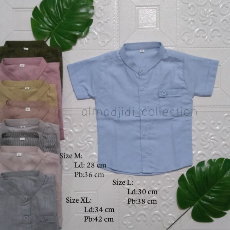 Baju Koko Anak Laki-Laki/Kemeja anak laki laki/ baju koko ukuran M,L,dan XL