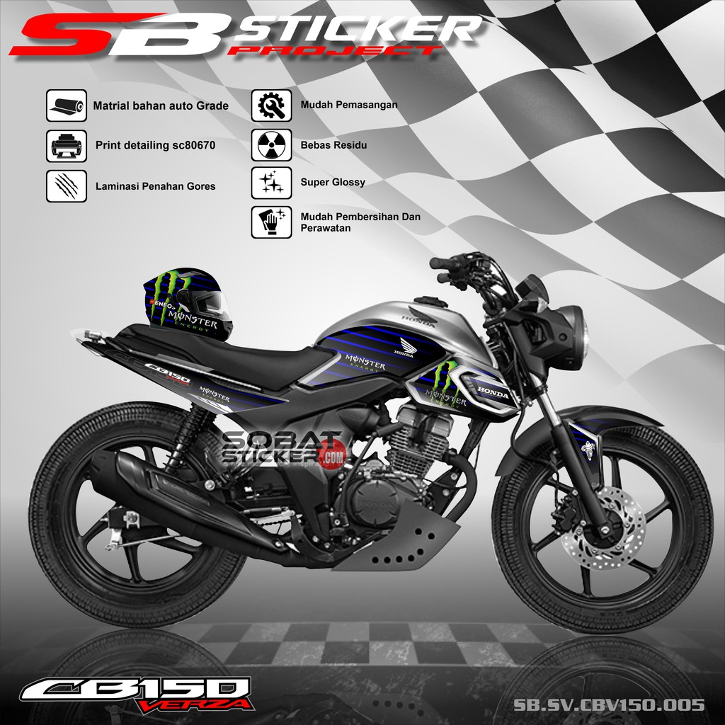 STRIPING VERZA CB150  - STRIPING STICKER LIST VARIASI HONDA VERZA CB150 005