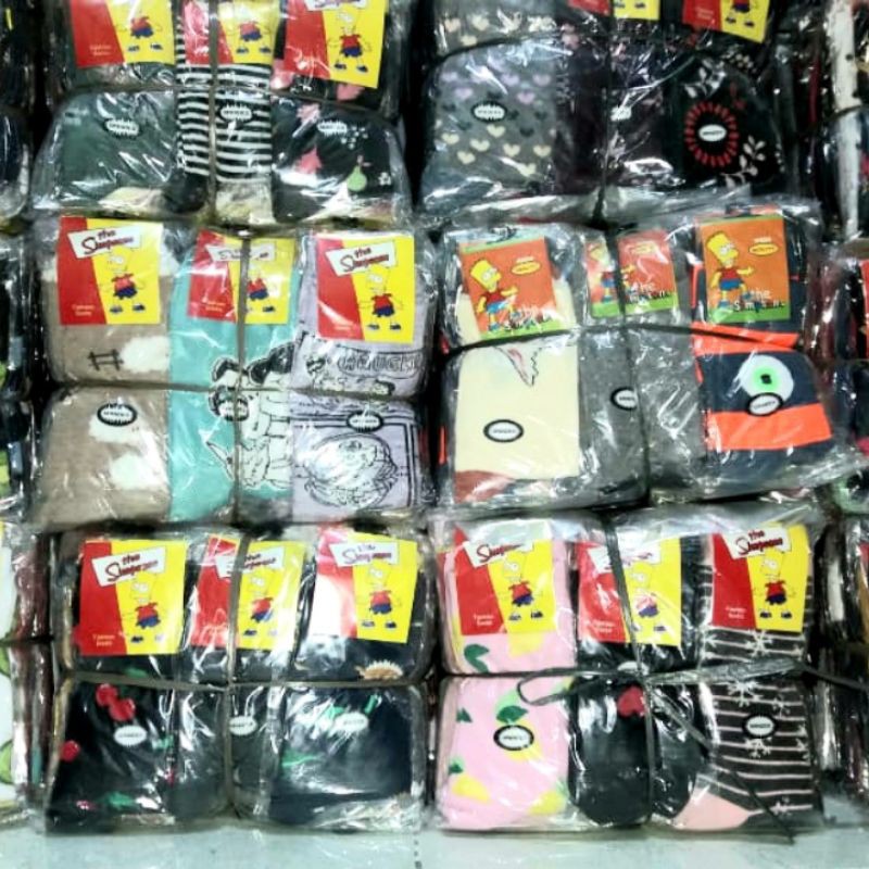 ( 12 PASANG ) Murah !!! KAOS KAKI MOTIF TK,SD,REMAJA-4