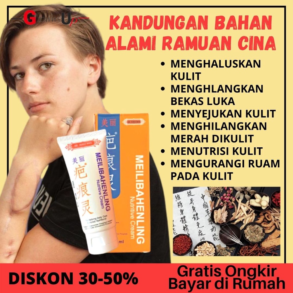 PENGHILANG BEKAS LUKA SALEP LUKA BAKAR MEILIBAHENLING NUTRIVE ORIGINAL BPOM