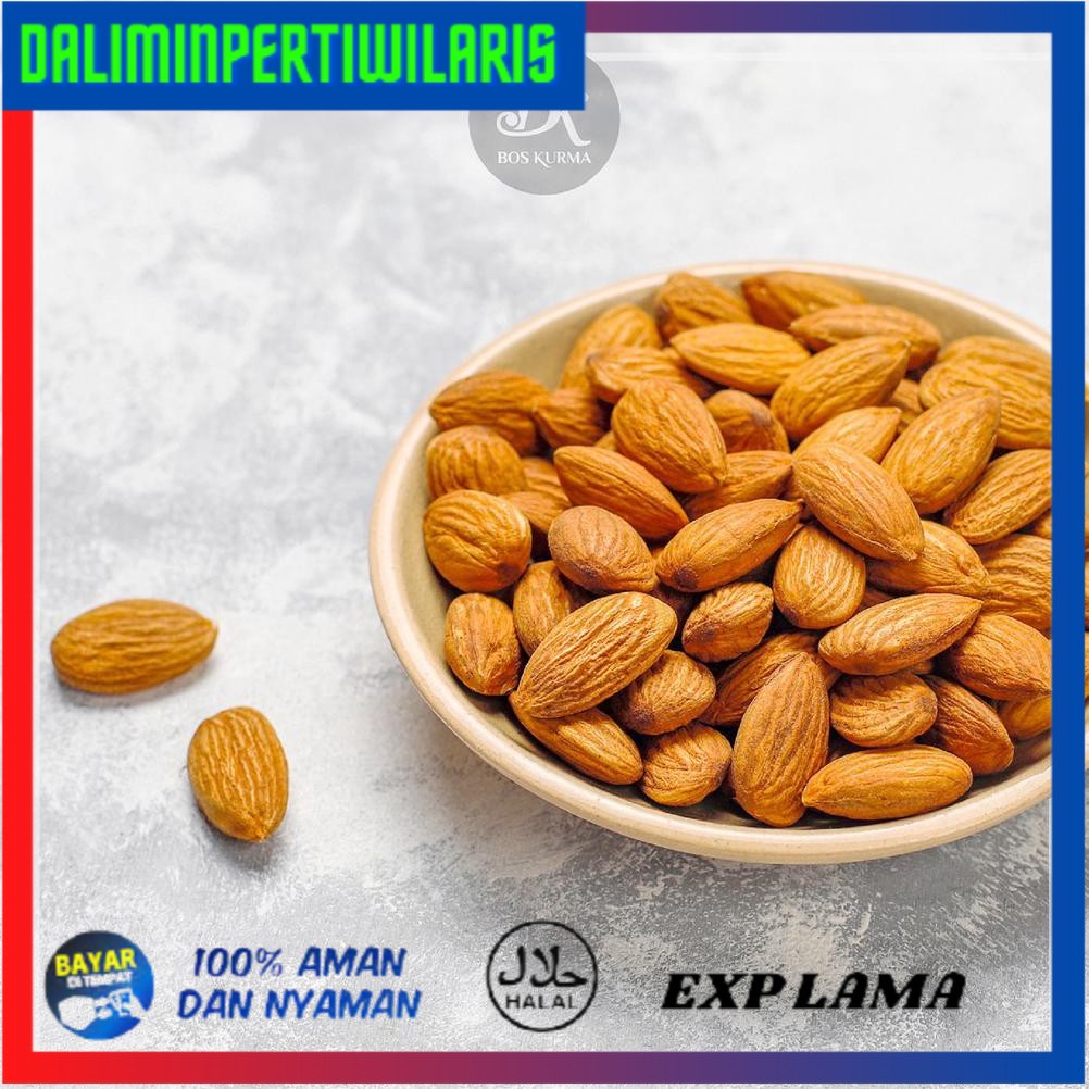 

( BISA COD ) Roasted Almond Kupas 1 Kg | Kacang Almond Kupas Panggang Original BIG SALE [Kode 1|Kode