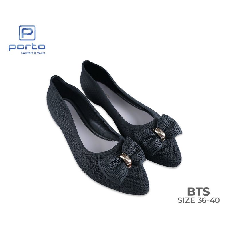 Sepatu karet wanita porto BTS, nyaman, Sepatu jelly perempuan fariasi pita