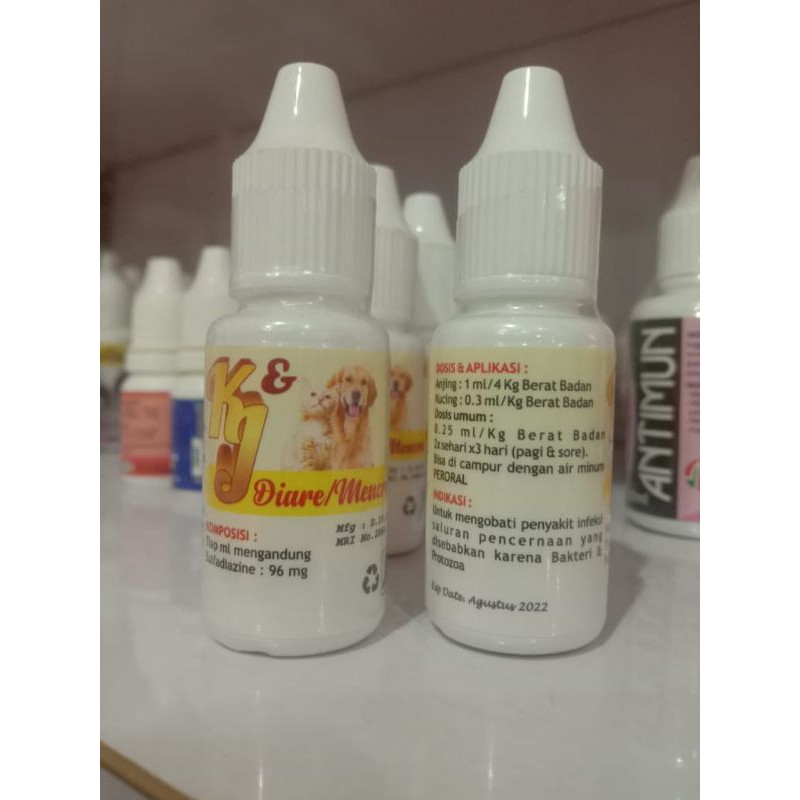 Obat Tetes Untuk Kucing dan Dog Diare/Mencret KJ 10ml Murah