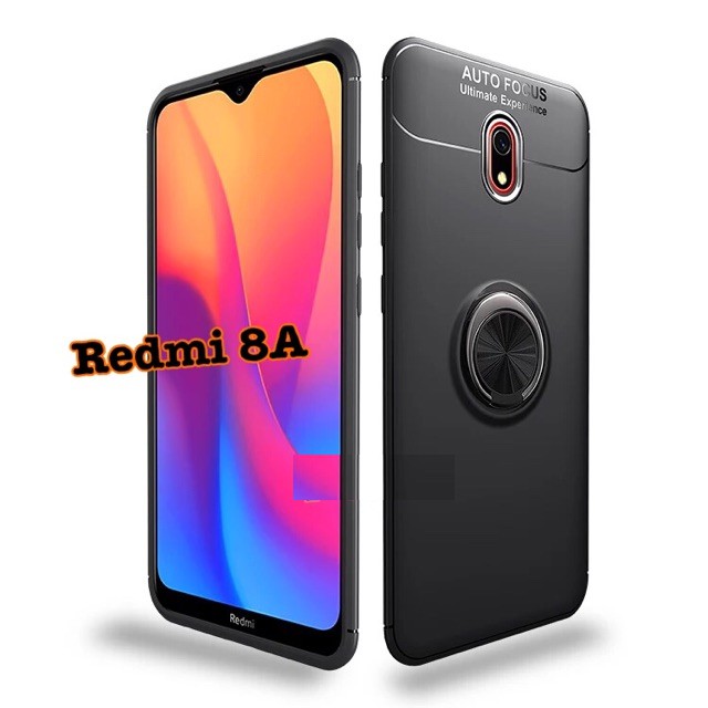 H8 Case Xiaomi Redmi 8A Autofocus Softcase Magnetic Ring - FREE USB OTG