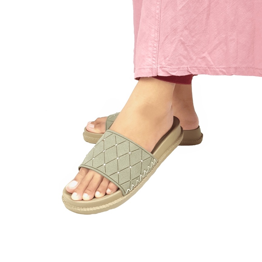 Sandal Jelly Velonesia Sandal Wedges Wanita Platform Birken Korea Style Leona Series - Amity