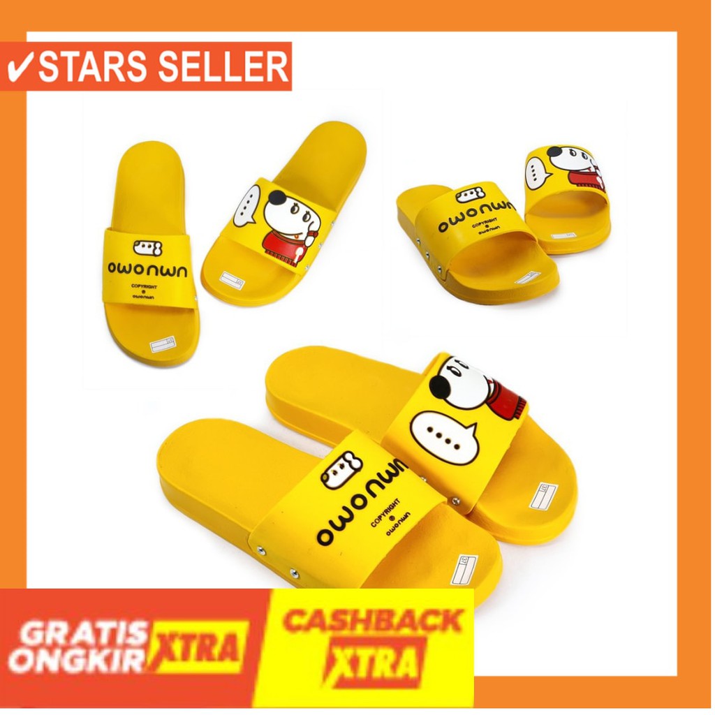 (BAYAR DI TEMPAT) MURAH BARU ASLI ORIGINAL NEW 2020 / SANDAL SELOP KARAKTER SNOOPY / sandal wanita