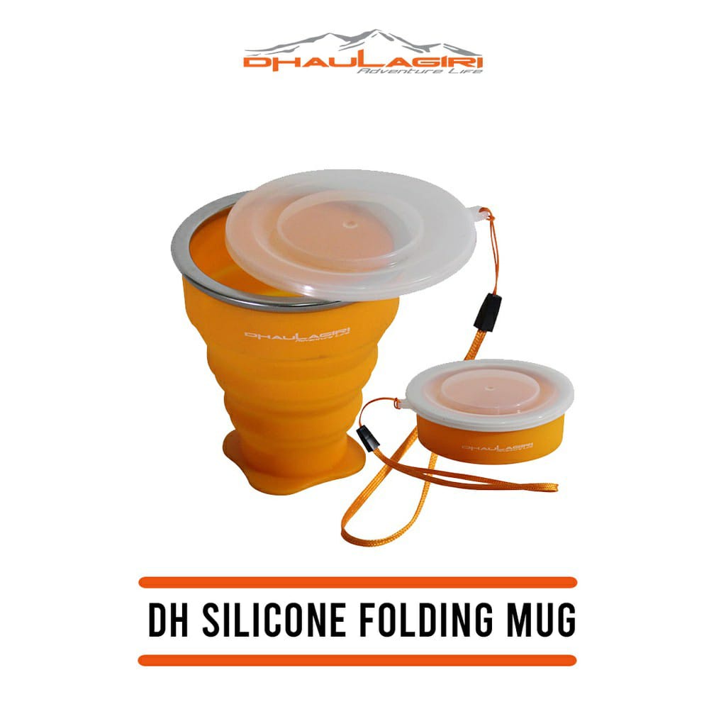 Dhaulagiri Folding Mug Sillicon 250 ml - Gelas Silicon - Gelas Lipat silicon - Silicon Mug