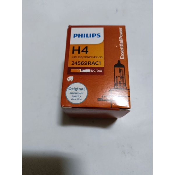 Philips bohlam lampu H4 24 V 100/90W ORI Philips